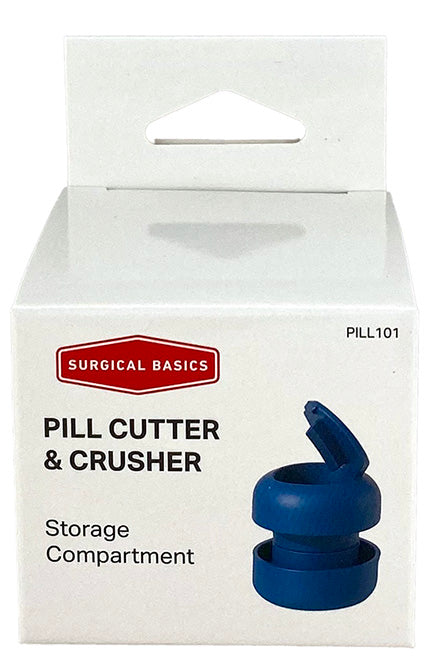 Surgical Basics Ergo Pill Cutter 3 In 1 – Pill Cutter Crusher And Storage