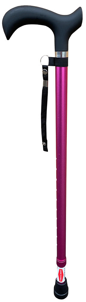 Surgical Basics Walking Stick Matte Pink With Strap Adjustable 72-95cm