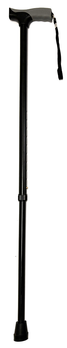 Surgical Basics Walking Stick Black Adjustable Grip Handle 77-98cm