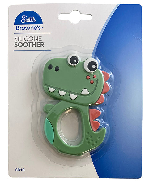 Sister Brownes Dinosaur Silicone Teether
