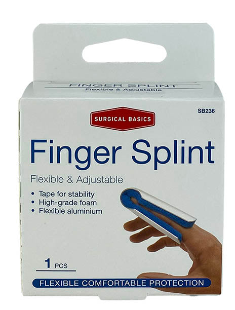 Surgical Basics Finger Cot Splint Metal Large 1 pcs