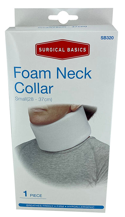 Surgical Basics Soft Foam Neck Collar White Small 28-37cm I pcs