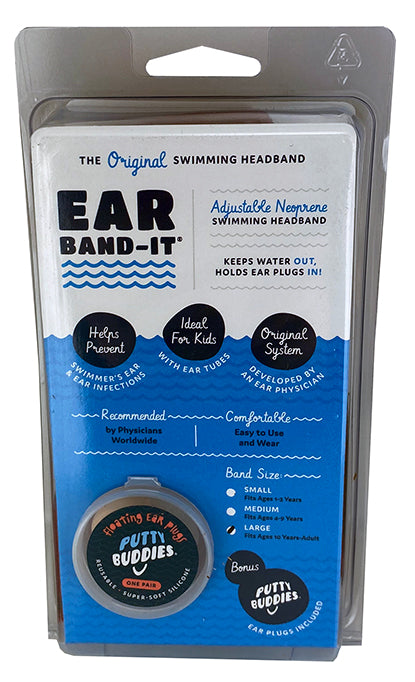 Putty Buddies Ear Bandit Medium With Ear Plug 2-7y 47-52cm (5 Colours)