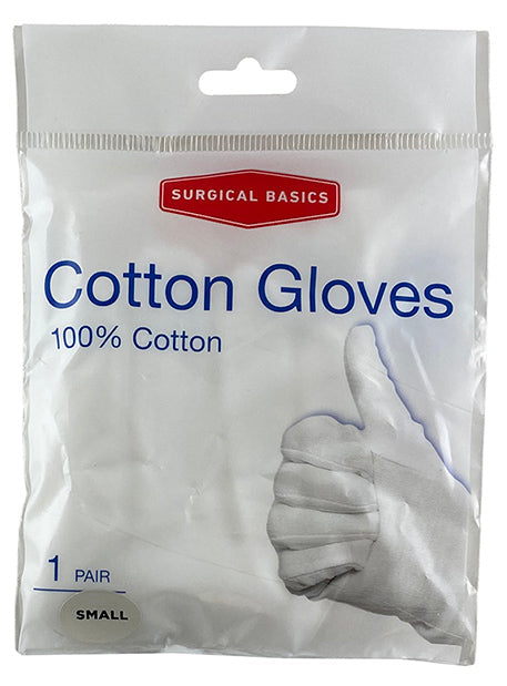 Surgical Basics Cotton Gloves Small