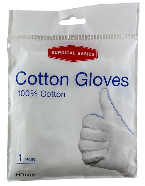 Surgical Basics Cotton Gloves Medium