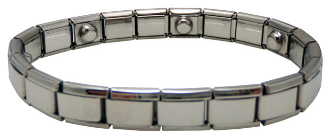 Magnetic Narrow Wrist Watch Band Silver