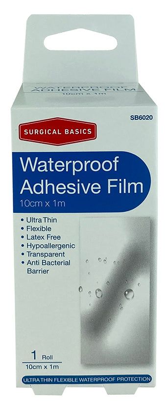Surgical Basics Waterproof Film 10cm X 1m Roll