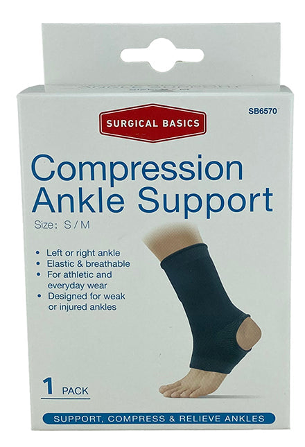Surgical Basics Ankle Support Compression S/M