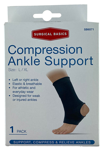 Surgical Basics Ankle Support Compression L/Xl