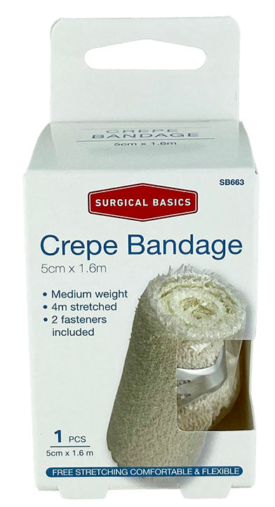 Surgical Basics Crepe Bandage (5cm X 1.6m)