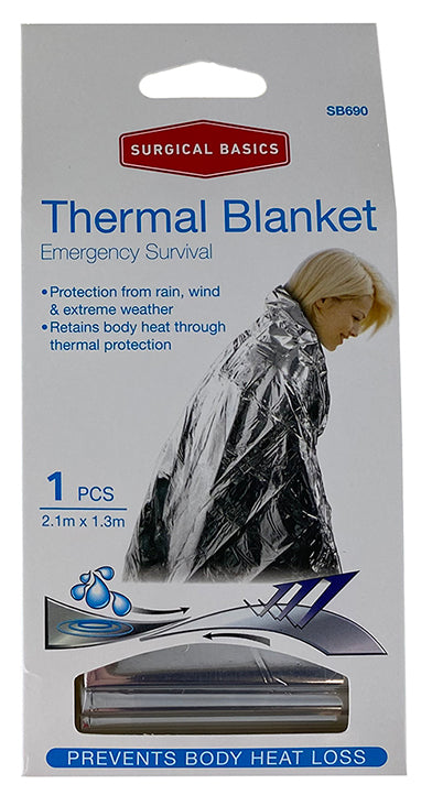 Emergency Thermal Shock Blanket 210cm  X 130cm Each