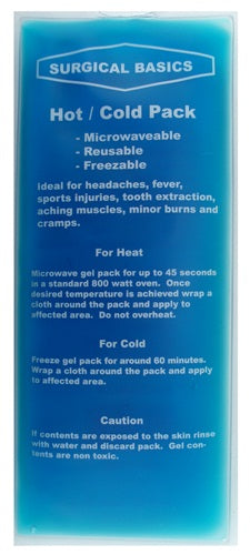Surgical Basics Hot/cold Blue (11 X 25cm) Gel Pack Display of 6