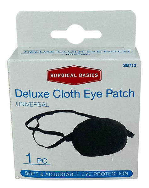 Surgical Basics Deluxe Cloth Eye Patch Display of 6