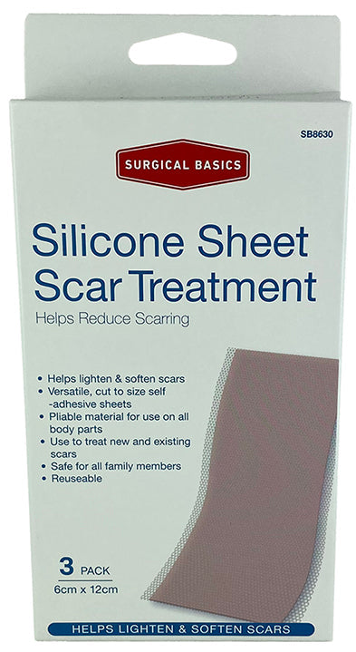 Surgical Basics Silicon Sheet 3pk 12X6cm