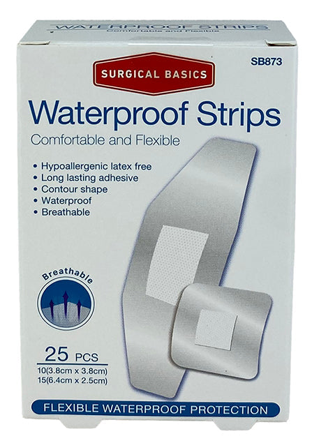 Surgical Basics Waterproof Strips 25 Per Pack