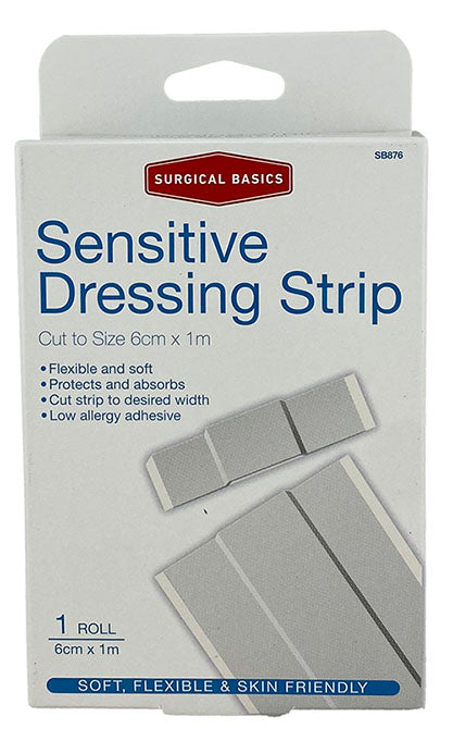 Surgical Basics Sensitive Dressing Strip 6cm X 1m