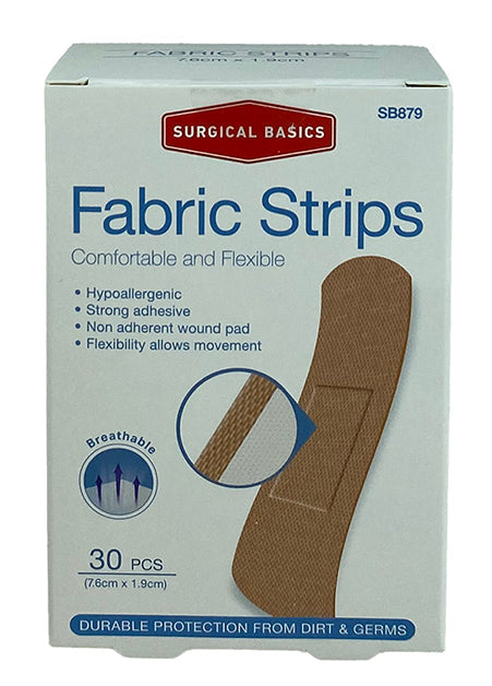 Surgical Basics Fabric Strips 30 Pieces Per Pack
