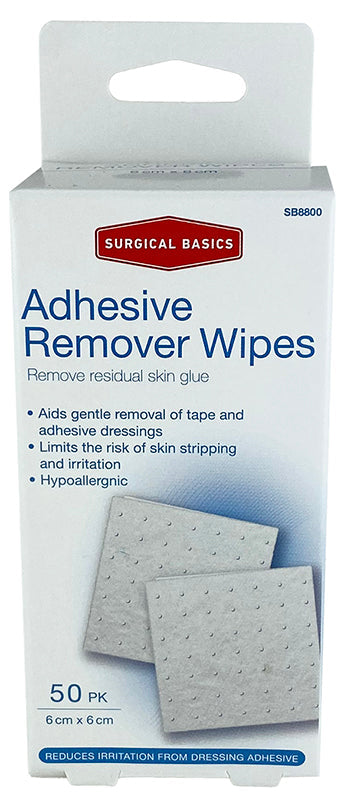 Adhesive Remover Wipes 50pk