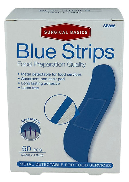 Surgical Basics Blue Strips 50 Per Pack Surgical Basics Blue Strips 50 Per Pack