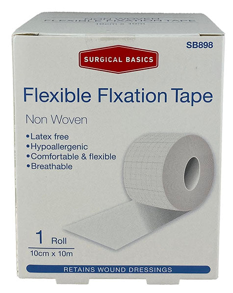 Surgical Basics Flexible Fixation Tape Non Woven 10cm X 10m