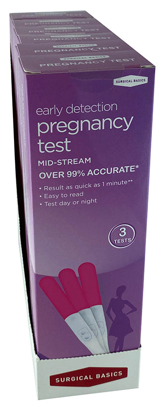 Surgical Basics Midstream Pregnancy Test 3 Pack