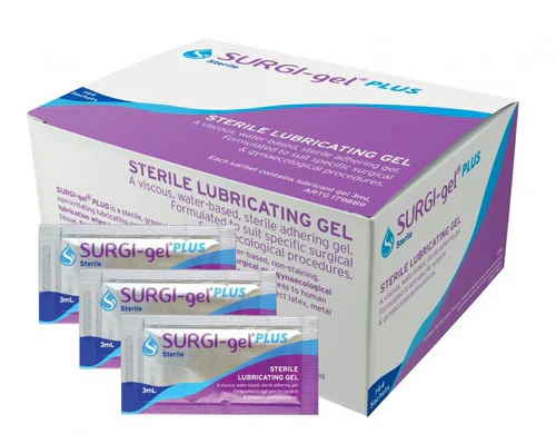Surgi Gel Plus Sterile Lubricating Gel 3gm (Size Each and Pack of 144 sachets)
