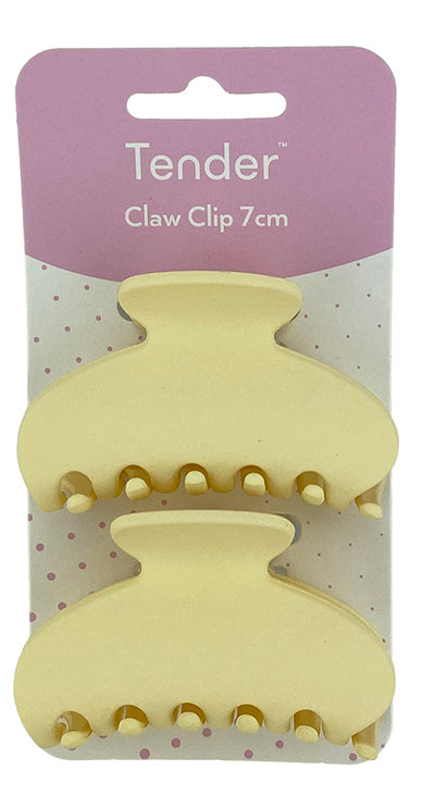 3P Tender Claw Clip Small Beige 2pk
