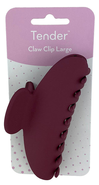 3P Tender Claw Clip Large Burgundy