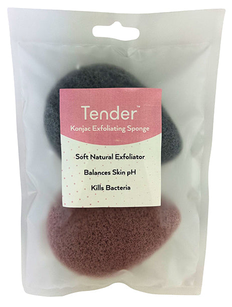 3P Tender Konjac Exfoliating Sponge 2pk