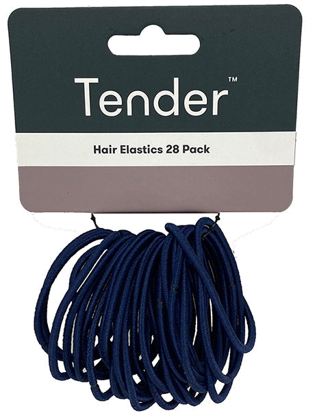 Hair Elastic Navy Card 28