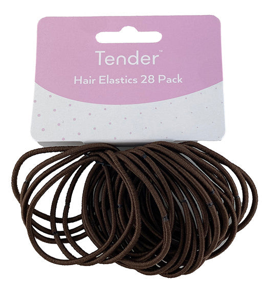 Hair Elastic Brown Card 28