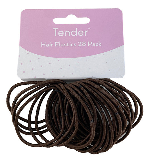 Hair Elastic Brown Card 28