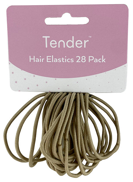 Hair Elastic Blonde Card 28