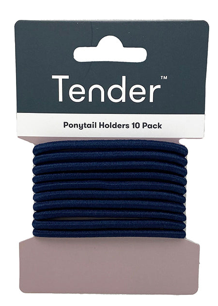 Hair Elastic Thick Navy Card 10