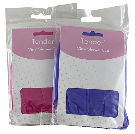 Tender Shower Cap Vinyl -Pink/Purple