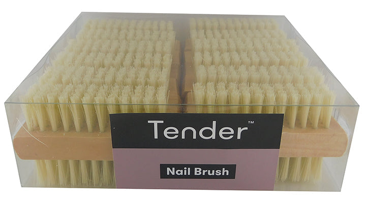 Tender Wooden Nail Brush Display Of 12