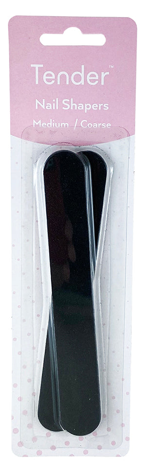 Tender Emery Board Medium Coarse Black 4pk