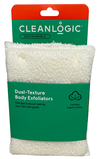 Sustainable Dual Texture Body Exfoliator 2pk