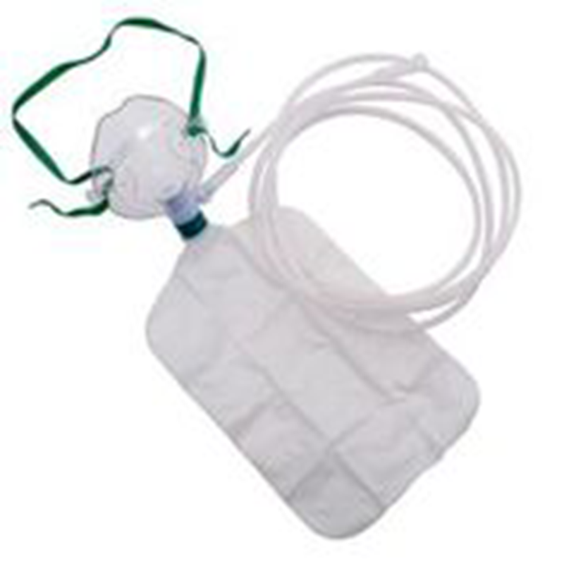 Oxygen Mask with Reservoir Bag - Non-Rebreathing - Elongated Shape