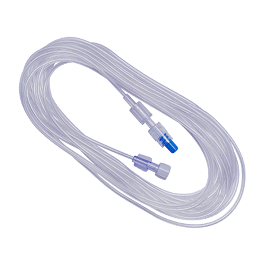 Minimum Volume Extension Set with Female Luer Lock to Male Luer Lock and Rotating Collar (RC)