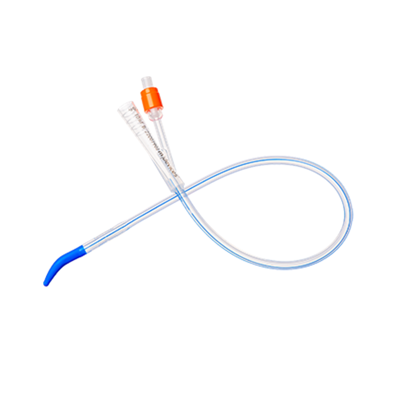 2-Way Foley Catheter, Tiemann Tip, 41cm with 10mL Balloon,  16Fr (Orange)