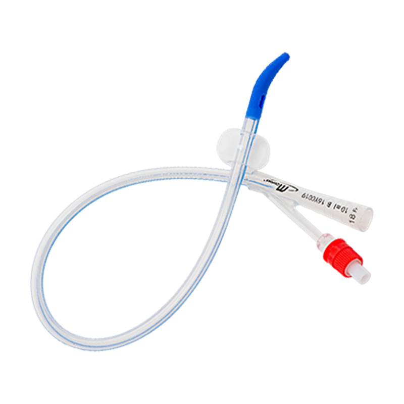 2-Way Foley Catheter, Tiemann Tip, 41cm with 10mL Balloon,  18Fr (red)