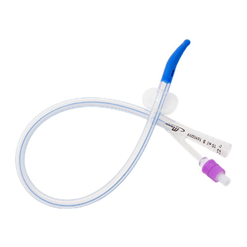 2-Way Foley Catheter, Tiemann Tip, 41cm with 10mL Balloon,  22Fr (Purple)