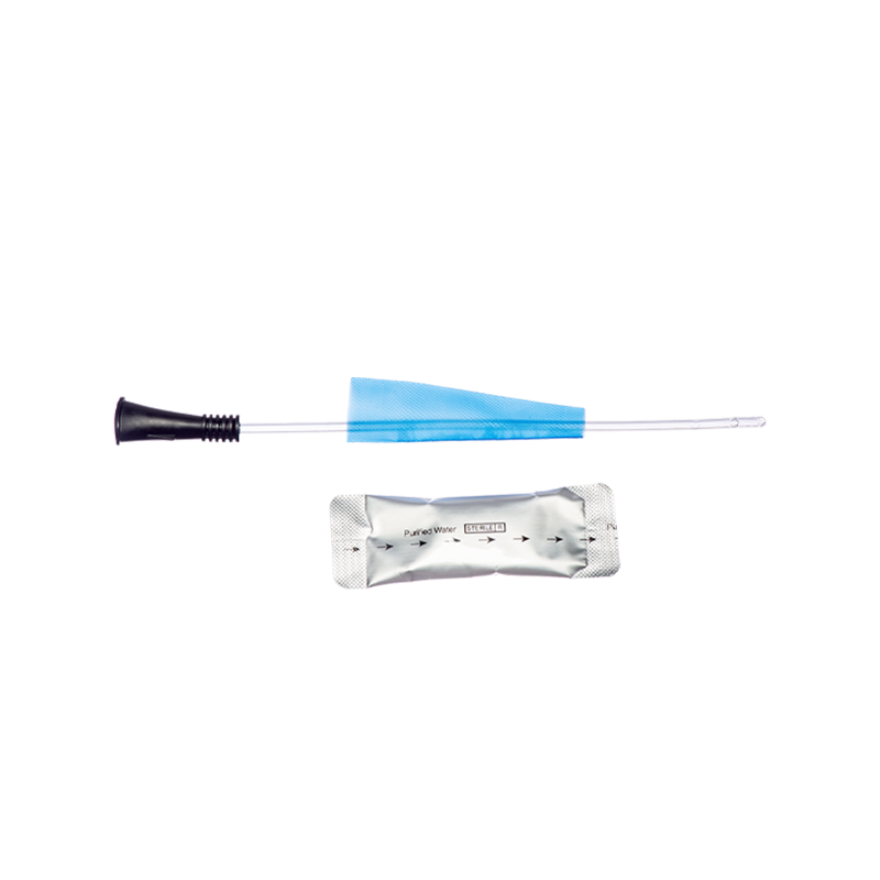 Hydrophilic Nelaton Catheter with Water Sachet, 18cm (Female), 10Fr (Black)