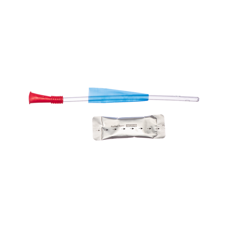 Hydrophilic Nelaton Catheter with Water Sachet, 18cm (Female), 18Fr (Red)