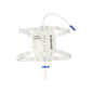 Leg Bag - T-TAP Non-Return Valve 30cm Long Tube with Bonded Step Connector and Silicone Lined Straps, 500mL